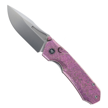 Remette RT-Rhino Folding Knife Purple Anodic Oxidation Titanium Handle M390 Plain Edge RNTB1