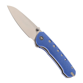 Remette Folding Knife Blue G10 Handle 14C28N Plain Edge RT-BEE-B