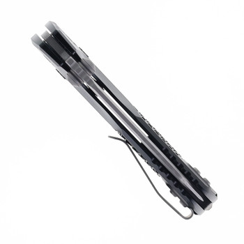 Microtech MSI Mini RAM-LOK Folding Knife Black Frag Aluminum Handle Bohler M390MK Apocalyptic Modified Sheepsfoot Plain Blade 210M-10APFR