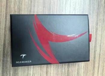 (Pre-Order Sarting 3/27) Skelton Bladeworks & Reawaker Knives Trimaxion Folding Knife Gray Titanium Handle Satin M390 Blade