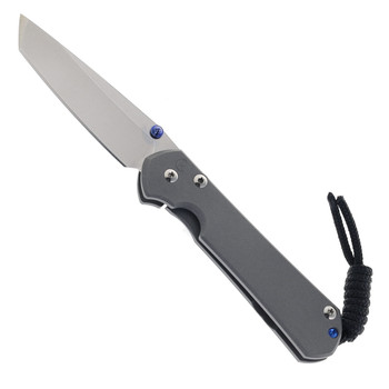 Chris Reeve Small Sebenza Folding Knife Gray Titanium Handle Tanto Magnacut  Blade S31-1010
