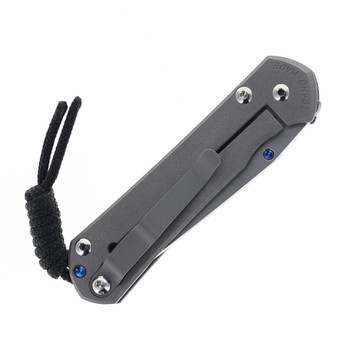 Chris Reeve Small Sebenza Folding Knife Gray Titanium Handle Tanto Magnacut  Blade S31-1010