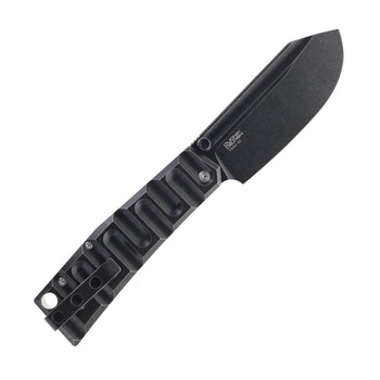 (Chip in Blade) Open Box/Returned TwoSun Folding Knife Black Titanium Handle D2 Plain Black Blade TS552-D2