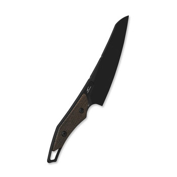 QSP T-Cook Fixed Blade Knife Black Glow in the Dark G10 Handle Nitro-V Wharncliffe Plain Edge Black Finish QS172-C2