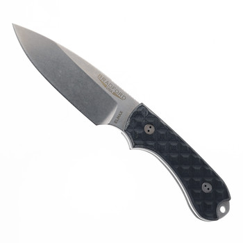 Bradford Knives Guardian 3 Fixed Blade Knife Black Micarta Handle Elmax Sabre Grind 3S-001-EL