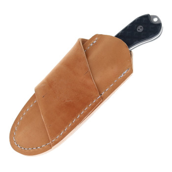 Bradford Knives Guardian 3 Fixed Blade Knife Black Micarta Handle Elmax Sabre Grind 3S-001-EL