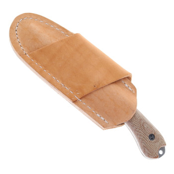 Bradford Knives 3D Guardian 3 Fixed Blade Knife Natural Micarta Handle Elmax False Edge Grind 3FE-104-EL