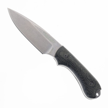 Bradford Knives 3D Guardian 3 Fixed Blade Knife Black Micarta Handle Elmax False Edge Grind 3FE-101-EL