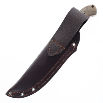 Bradford Knives 3D Guardian 4.5 Fixed Blade Knife Natural Micarta Handle CPM-3V  Stonewash Finish Sabre Grind 4.5S-104-3V