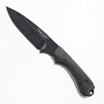 Bradford Knives Fixed Blade Knife Black Micarta Handle M390 Nimbus Finish Sabre Grind 3.2S-101N-M390