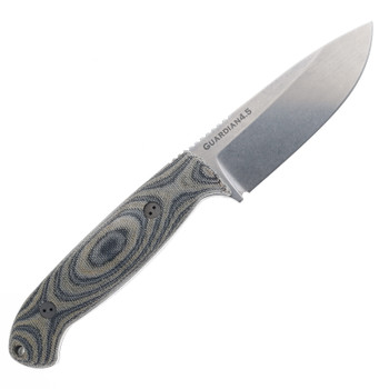 Bradford Knives 3D Guardian 4.5 Fixed Blade Knife Camo Micarta Handle CPM-3V Stonewash Finish Sabre Grind 4.5S-109-3V