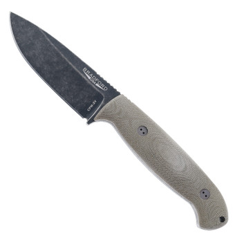 Bradford Knives 3D Guardian 5.5 Fixed Blade Knife Green Micarta Handle CPM-3V Nimbus Finish Sabre Grind 5.5S-102N-3V