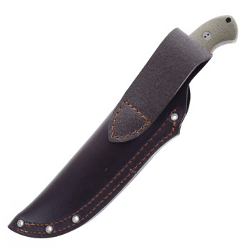 Bradford Knives 3D Guardian 5.5 Fixed Blade Knife Green Micarta Handle CPM-3V Nimbus Finish Sabre Grind 5.5S-102N-3V