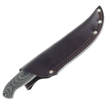 Bradford Knives Fixed Blade Knife Camo Micarta Handle CPM-3V Stonewash Finish Sabre Grind 5.5S-109-3V