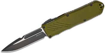 Guardian Tactical Recon 035 OTF Auto Knife OD Green Aluminum Handle Magnacut Plain Edge GT98211