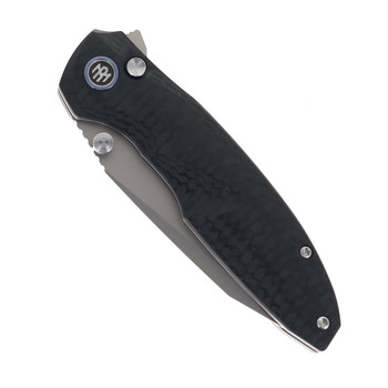 Remette Cool Whale Folding Knife Black G10 Handle 14C28N Plain Edge RTCL-GN1