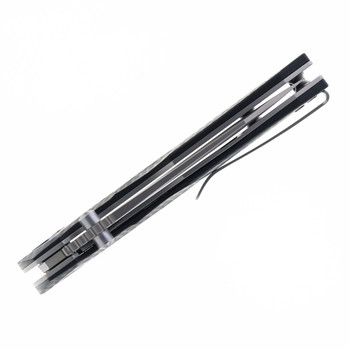 Remette Cool Whale Folding Knife Black G10 Handle 14C28N Plain Edge RTCL-GN1