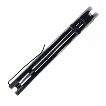 Remette Cool Whale Folding Knife Black G10 Handle 14C28N Plain Black Blade RTCL-GN2