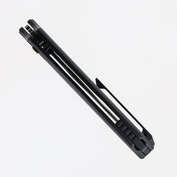 Remette Wild Species Folding Knife Black Titanium Handle M390 Plain Black Blade WD108-N2