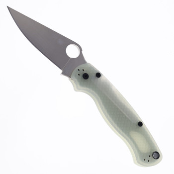 (Collectors Club #23) Spyderco Paramilitary 2 Natural G10 Texture handle Magnacut Satin Blade C81GNDMCP2