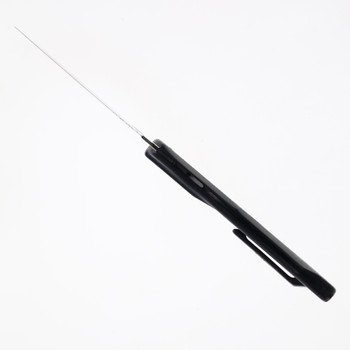 (Used from Collection) Vintage Spyderco Catcherman Folding Knife Black FRN Handle AUS8 Part Serrated Blade C17PSBK