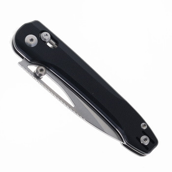 Bestech Cobber Folding Knife Black G10 Handle 14C28N Plain Edge SW/Satin BG68A