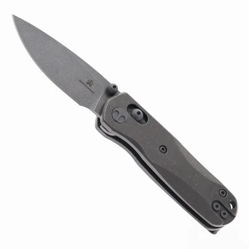 Bestechman Sprite Folding Knife Dark Bead Blast Stonewash Dark Bead Blast/Stonewash Titanium Handle 2.36" Dark Bead Blast/Stonewash M390 Drop Point BMK21D