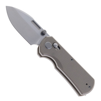 GEO Knife Divid Folding Knife Blue G10 Handle M390 Drop Point Plain Edge Stonewash Finish GEO2507F