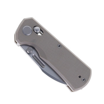 GEO Knife Divid Folding Knife Blue G10 Handle M390 Drop Point Plain Edge Stonewash Finish GEO2507F