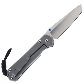 Chris Reeve Large Sebenza 31 Plain Titanium Glass Blasted Magnacut Tanto Blade L31-1687