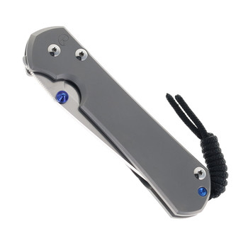 Chris Reeve Large Sebenza 31 Plain Titanium Glass Blasted Magnacut Tanto Blade L31-1687