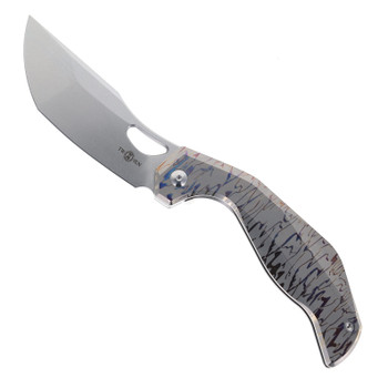 TwoSun Folding Knife Lined Titanium Handle 14c28n Stonewashed
