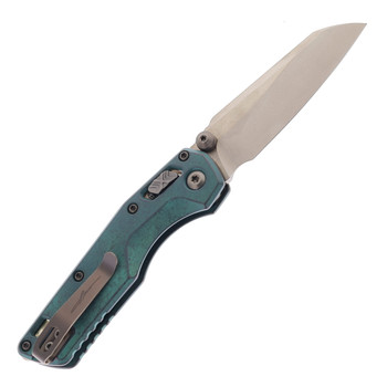 Microtech Mini MSI RAM-LOK Marfione Select Folding Knife Bronze M390MK Antique Green Titanium Bronze Accent Handle 210M-13MS2