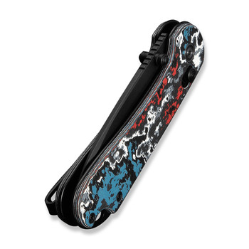 Civivi Elementum Crossbar Lock Folding Knife Nebula FatCarbon Fiber Handle S35VN Plain Edge Black Stonewash Finish Limited Edition C24063B-1