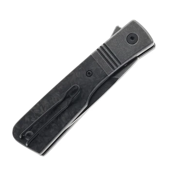 Finch Knives El Camino Folding Knife Shredded Carbon Fiber Handle 14c28n Blade  EL110