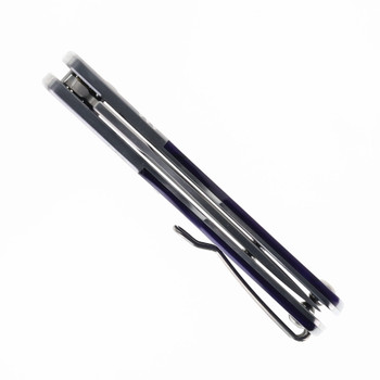 Finch Knives El Camino Folding Knife Purple Haze Krinite Handle 14c28n Blade EL920