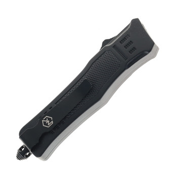 Normandy Knives Griffin OTF Automatic Knife 2.75" D2 Spear Blade Elite Black Aluminum Handle G-SEBNSD