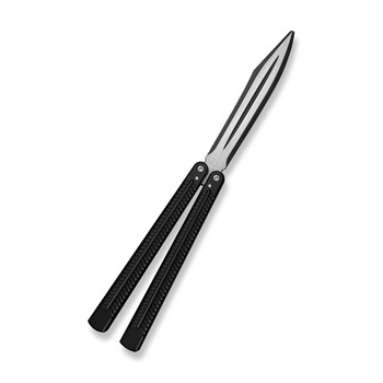 (Pre-Order Ships 4/29) Civivi Dracolisk Butterfly Trainer (Dull)  Black Aluminum Handle 9Cr18MoV Plain Edge Black Stonewash/Satin Flat Finish C25028-1