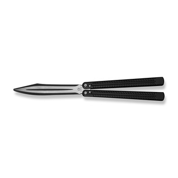 (Pre-Order Ships 4/29) Civivi Dracolisk Butterfly Trainer (Dull)  Black Aluminum Handle 9Cr18MoV Plain Edge Black Stonewash/Satin Flat Finish C25028-1