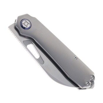 Kunwu Knives Diablo Folding Knife Orange Peel TItanium handle Vanax Blade K717T-2A