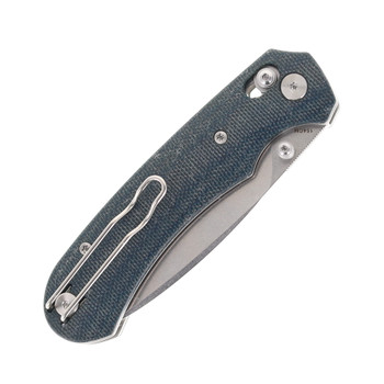 FerraMonster Spectrum Folding Knife Blue Micarta Handle 154CM Plain FM23004CP-C