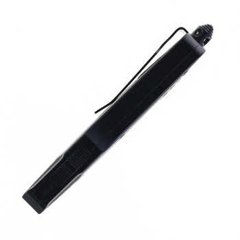 Normandy Knives Griffin Ultralight Small OTF Automatic Knife 2.75" D2 Drop Point Satin Blade Black Aluminum Handle GU-SBNDD