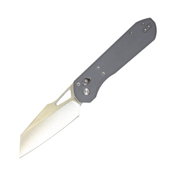 TacKnives The Viper Folding Knife Grey G10 Handle 14C28N Plain