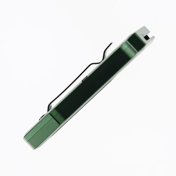 Normandy Knives Occam's OTF Automatic Utility Knife Green Aluminum Handle SK5 Razor Blade O-G