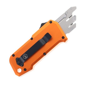 Normandy Knives Occam's OTF Automatic Utility Knife Orange Aluminum Handle SK5 Razor Blade O-O