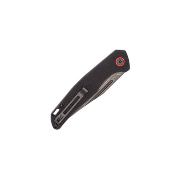 CobraTec Sentinel Push Button Side Opening Automatic Knife D2 Black Stonewashed Clip Point Blade Black G10 Handle CTSNTBLK