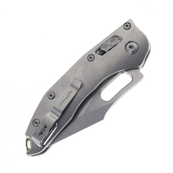 Microtech Stitch Marfione Select Ram-Lok Folding Knife Stonewashed Titanium Handle with Bronze Backspacer Stonewash M390MK Blade 169RL-10MS1