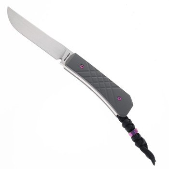 Jack Wolf Pioneer Fixed Blade Knife Dark Blast Titanium Cross