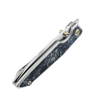 FerraMonster Urbangrip V2 Folding Knife Grey Titanium/Carbon Fiber Handle M390 Hand Rubbed Satin Finish FM23001-E