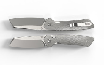 (Dropping 7/20 @12 PM EST) WMK Exclusive Kizer Madrac Folding Knife Titanium Handle Button Liner Lock Satin Elmax Blade Ki3693BSE6